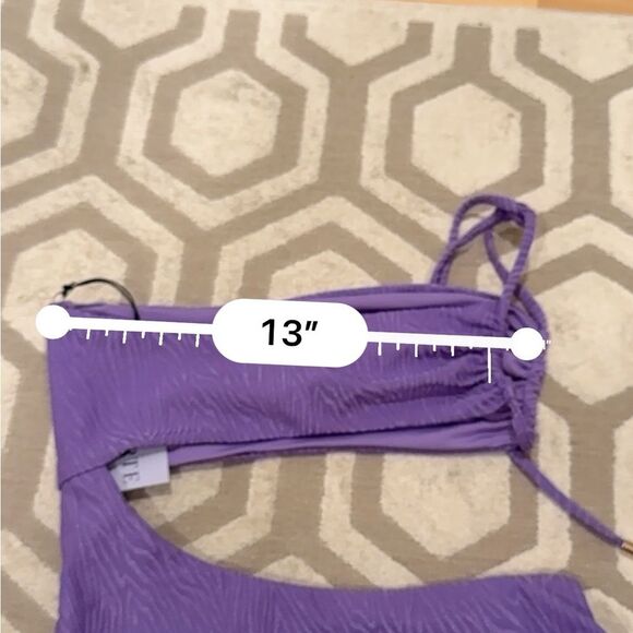 La Porte Swimwear One Piece Swimsuit in Purple M NWT - Picture 5 of 12